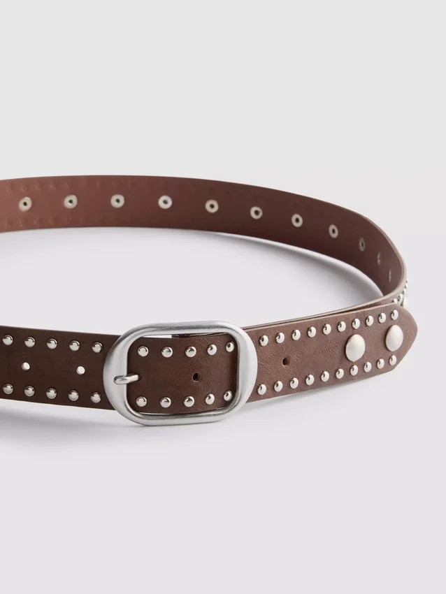 Riem met gesp met studs