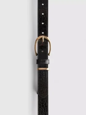 Riem van imitatieleer met structuur