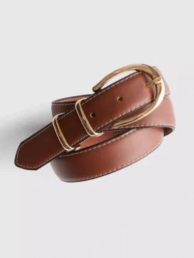 Riem van imitatieleer met structuur
