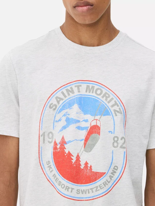Saint Moritz T-shirt met korte mouwen