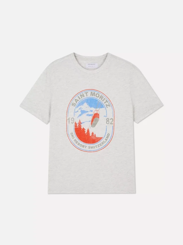 Saint Moritz T-shirt met korte mouwen