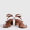 Sandalen met blokhak in brede pasvorm