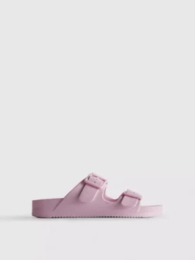 Sandalen met dikke banden en dubbele gesp