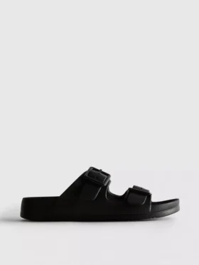 Sandalen met dikke banden en dubbele gesp