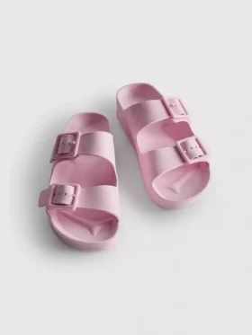 Sandalen met dikke banden en dubbele gesp