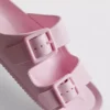 Sandalen met dikke banden en dubbele gesp