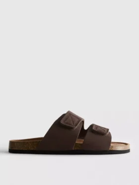 Sandalen met dubbele band