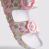Sandalen met dubbele gesp en print