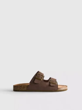 Sandalen met dubbele gespbandjes