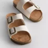 Sandalen met dubbele gespbandjes