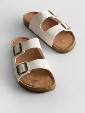 Sandalen met dubbele gespbandjes