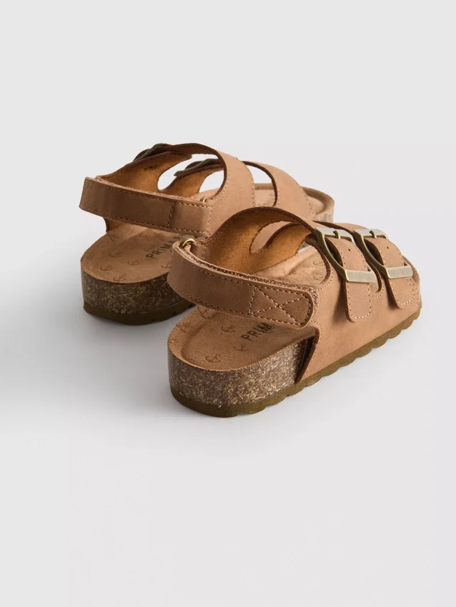 Sandalen met dubbele gespbandjes