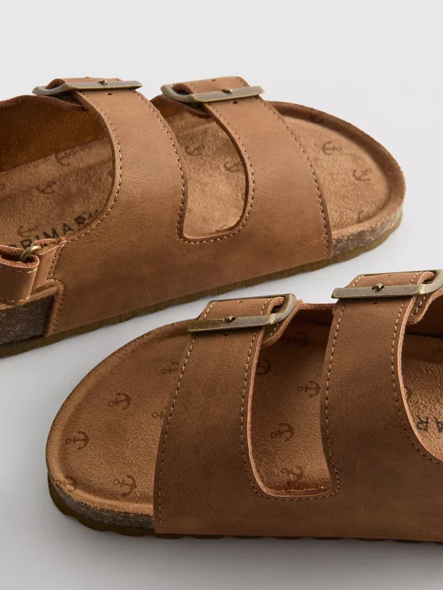 Sandalen met dubbele gespbandjes
