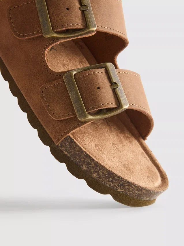 Sandalen met dubbele gespbandjes