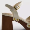 Sandalen met hakken en studs van imitatiesuède