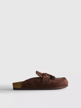 Sandalen met kwastjes van imitatiesuède