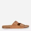 Sandalen met twee bandjes en gesp