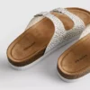 Sandalen met versierd voetbed en dubbele gesp