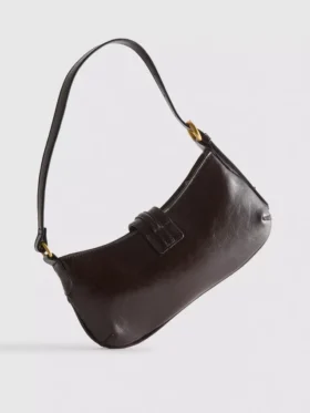 Schoudertas met metalen details