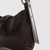 Schoudertas met metalen details