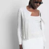 Set met pointelle-vest en cami