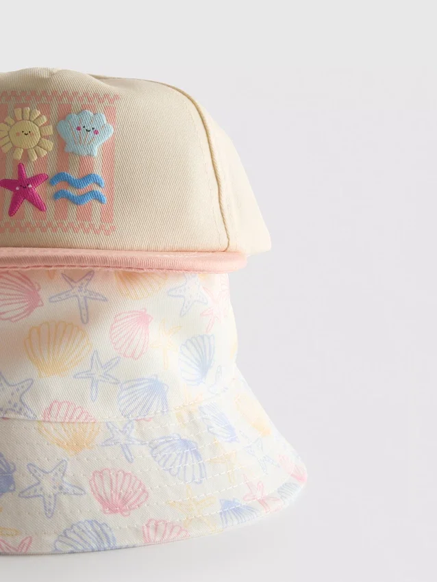 Set van 2 strandhoedjes voor baby's