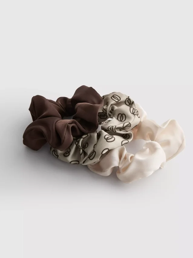 Set van 3 diverse scrunchies