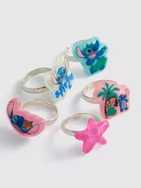 Set van 5 Disney's Stitch-bedelringen