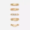 Set van 5 ringen in diverse ontwerpen