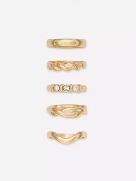 Set van 5 ringen in diverse ontwerpen