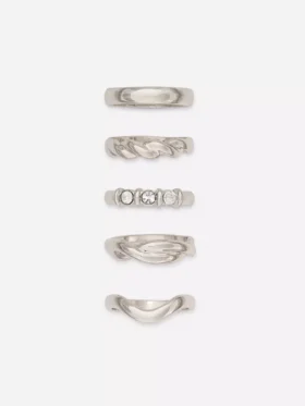 Set van 5 ringen in diverse ontwerpen
