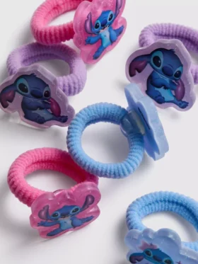 Set van 6 Disney’s Stitch-paardenstaartelastiekjes