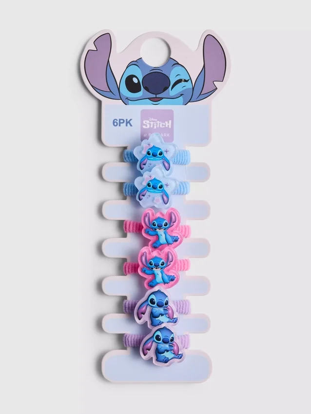 Set van 6 Disney's Stitch-paardenstaartelastiekjes