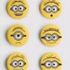 Set van 6 Minions-buttons
