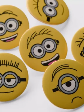 Set van 6 Minions-buttons