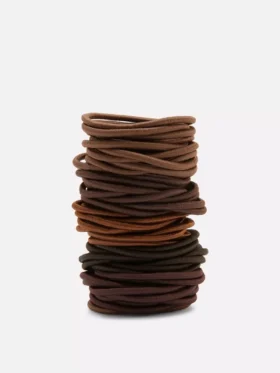 Set van 60 dikke elastische haarbandjes