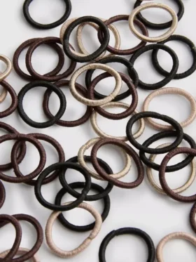 Set van 60 mini-haarbandjes