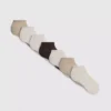 Set van 7 paar sneaker sokken met structuur