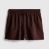 Shorts met elastische tailleband van katoenmix