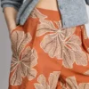 Shorts met hoge taille en print