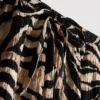 Shorts met print en gekreukelde textuur