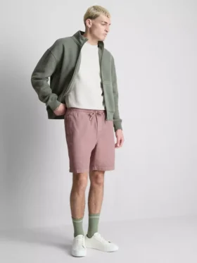 Shorts met textuur en trekkoord