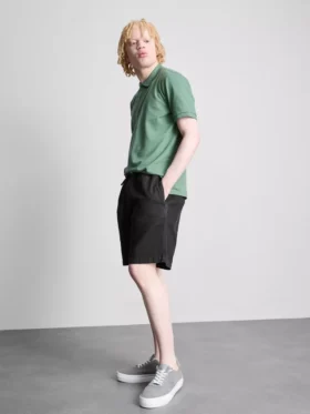 Shorts met textuur en trekkoord