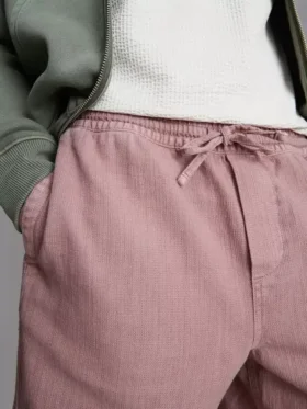 Shorts met textuur en trekkoord