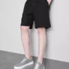 Shorts met textuur en trekkoord