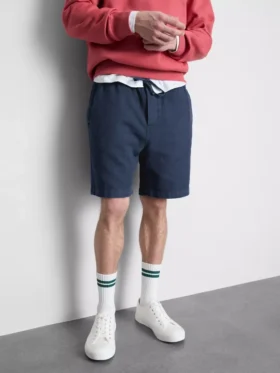 Shorts met textuur en trekkoord
