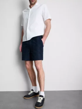 Shorts met textuur en trekkoord