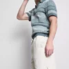 Shorts met textuur en trekkoord