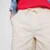 Shorts met textuur en trekkoord