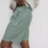 Shorts met textuur en trekkoord